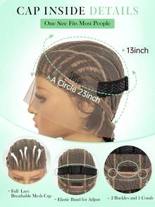 Fashion Popular Hairstyle HD Full Lace Braided Headband Wig, Short Lace Braided Curly Ends, Christmas Gift | Fashionable Wear - Multicolor - View 9