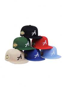 1pc Baseball Cap, Stiff Crown Design With Curved Brim, Effectively Flatters Face Shape, Suitable For Commuting And Weekend Outings