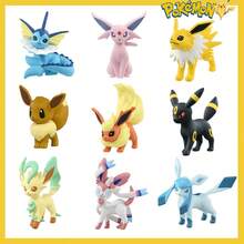 Original Takara Tomy Figure Toys Kawaii Anime Umbreon Flareon Jolteon Leafeon Vaporeon Glaceon Sylveon Model Dolls Birthday Gifts