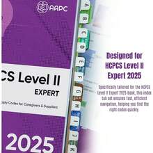 Index-Tabs Für HCPCS Level II Expert 2025 - 96 Farbcodierte Register Für Medizinisches Coding