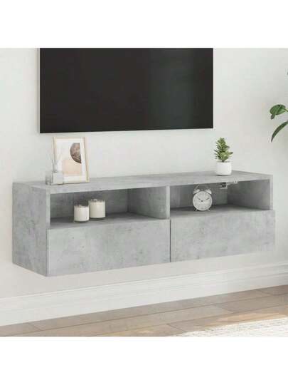 VidaXL TV Wand Unit 100x30x30 Cm, Finished Wood, Concrete Grijs