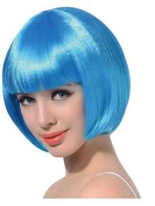 Channel Wig In Assorted Colors - Shipping Now! - 淺藍色 - 查看 3