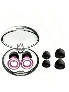 Ear Plugs For Sleeping - 38dB Noise Reduction Soft Silicone Sleep Earplugs,Reusable Hearing Protection Earplugs For Sleep,Work,Ear Plugs Sleeping,Travel,Concerts