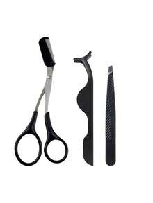 1/2/3/4 piezas Kit portátil de arreglo de cejas de acero inoxidable, pinzas de precisión para dar forma a las cejas y eliminar el vello fino, compacto y ligero, esencial para viajar