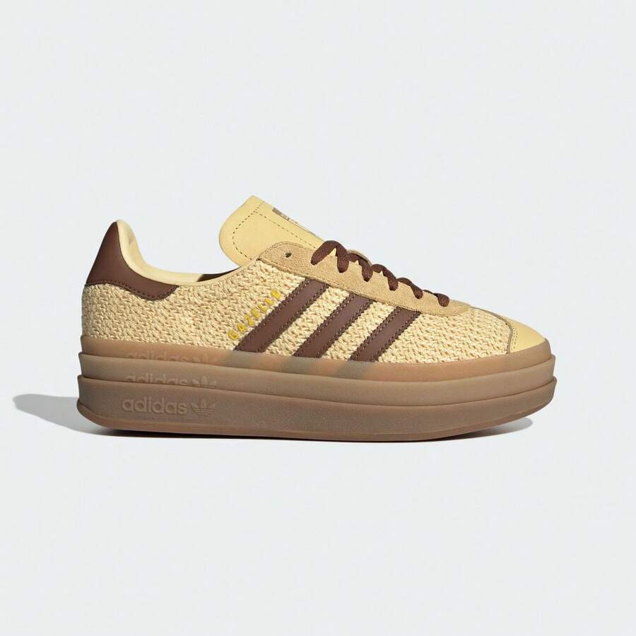 Adidas Originals Unisex GAZELLE BOLD W Casual Sports Shoes, Low-Top JS3900 - Yellow - View 1