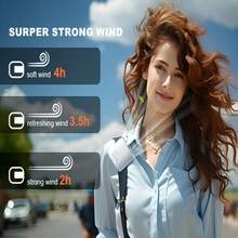 Wearable Clip Fan, Mini Portable Bladeless Fan For Shirt Collar & Waist, Silent USB Rechargeable Clip-On Fan With 3 Wind Speeds, Hands-Free Personal Cooling Fan For Outdoor, Travel, Hiking, Office