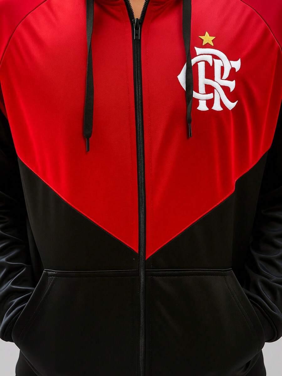 Men's Windbreaker Jacket - Light And Stylish - Ideal For Sports And Everyday Life! - Đỏ và Đen - Xem 1