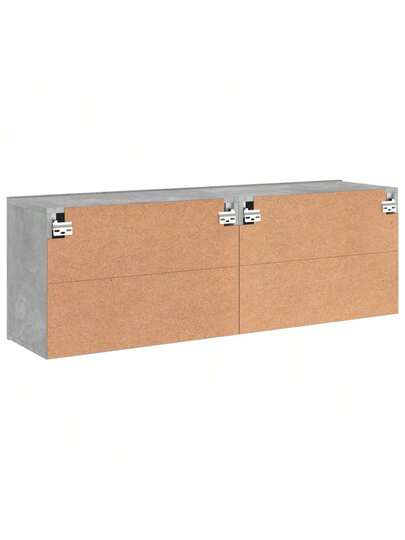 VidaXL TV Cabinets Pcs Wand Mounted 60x30x41 Cm Concrete Grijs view 9