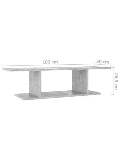 VidaXL TV Wand Unit 103x30x26.5 Cm Concrete Grijs view 2