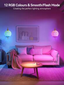 Battery Powered Wall Lamp, Wireless Gold Wall Light With Remote Control, Dimmable Detachable Rechargeable Bulb, 15-Color Wall Lamp For Bedroom, Living Room, Corridor Decor