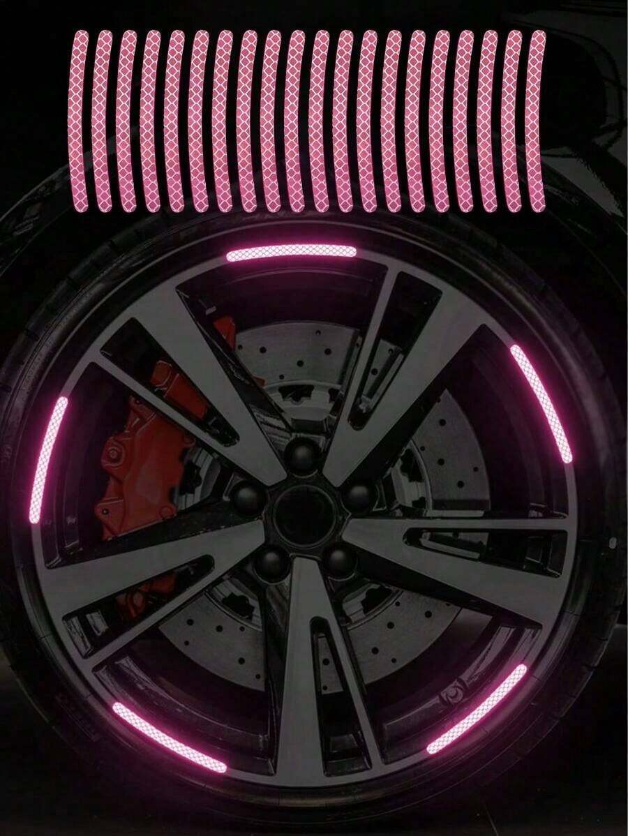 20 Pieces Reflective Car Sticker - Rosa - 查看 1