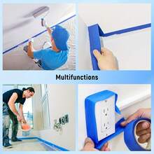High Quality Blue Masking Tape - Blue Painter's Tape - Multiple Sizes, Waterproof, Clean Removal Paper, Ideal For Wooden Surfaces And Home/Office Indoor Use - Multicolor - View 5
