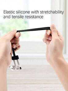 Cuerda perdida, Auriculares Deportivos Cordón, Conjunto de Cordón Antiperidida de Silicona para Auriculares Inalámbricos, Adecuado para Auriculares Inalámbricos, Cordones Deportivos, Anti-Caída, Cordón Universal para Auriculares