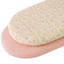 2 Packungen Baby Musselin Stubenwagen Laken, atmungsaktiv, elastisch, kuschelig, passgenau Baumwoll-Stubenwagen Matratzen Laken für Baby Jungen und -mädchen, passend für ovale und rechteckige Wiegen, 33"x17"