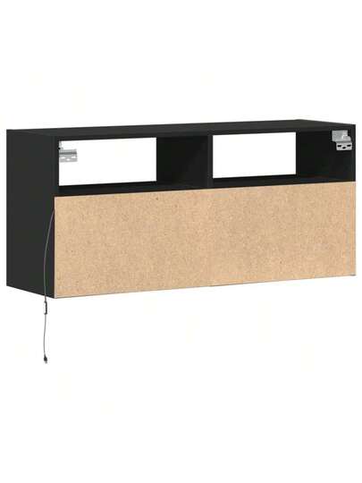 VidaXL TV Wand Unit LED Lighting 100x31x45 Cm Zwart view 8