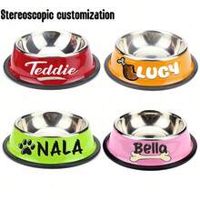 Personalized Anti Slip Stainless Steel Pet Bowl With Custom Name -Perfect For Cats And Dogs, Perfect For Food And Water Supply Ornamental Stylish,Colorful,Cute,Contracted,Cuties Unique,Customized Christmas Decor,Treasure Finds,Home Goods Ideal Gifts For Him Her,Family,Friends,Pet Lovers,Pet For Anniversaries,For Birthdays,For Christmas,For Housewarming,For Fall/Autumn/Winter