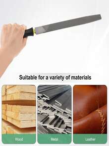 Limas de acero al carbono profesionales con mangos ergonómicos, que incluyen herramientas de lima cuadrada/triangular/plana/semicircular/circular, adecuadas para metales, maderas, etc.