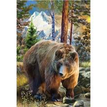 1pc DIY Diamond Painting Kit - Brown Bear In The Forest