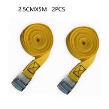 2 szt. Lina napinająca do samochodu, mocny pas z grzechotką, pasek mocujący do bagażu samochodowego, do ciężarówki, motocykla, roweru, łodzi