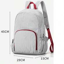 حقيبة ظهر خفيفة الوزن جديدة، حقيبة ظهر مقاومة للماء متعددة الاستخدامات، حقيبة ظهر كاجوال واسعة السعة بتصميم بسيط، حقيبة سفر خفيفة الوزن للخارج، حقيبة طالب عصرية