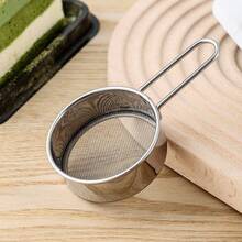 304 Stainless Steel Flour Sifter With Handle, Fine Mesh Sieve Powder Sifter, Baking Tool, Kitchen Gadget