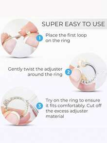 8/16/24片装透明戒指尺寸调节器，隐形戒指尺寸调节器，女士松动戒指尺寸缩小器，隐形胶水，DIY缝纫珠宝工具套装 - 适用于结婚戒指和珠宝，佩戴舒适，缩小戒指尺寸保护器，适合所有戒指尺寸，活体戒指固定器，戒指调节器，隐形透明收缩垫，适合所有 - 彩色 - 查看 6