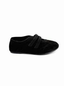Mocassini casual comodi da donna con suola morbida e punta tonda, scarpe casual leggere e antiscivolo, resistenti per l'uso all'aperto e in ufficio - nero - Visualizzare 1