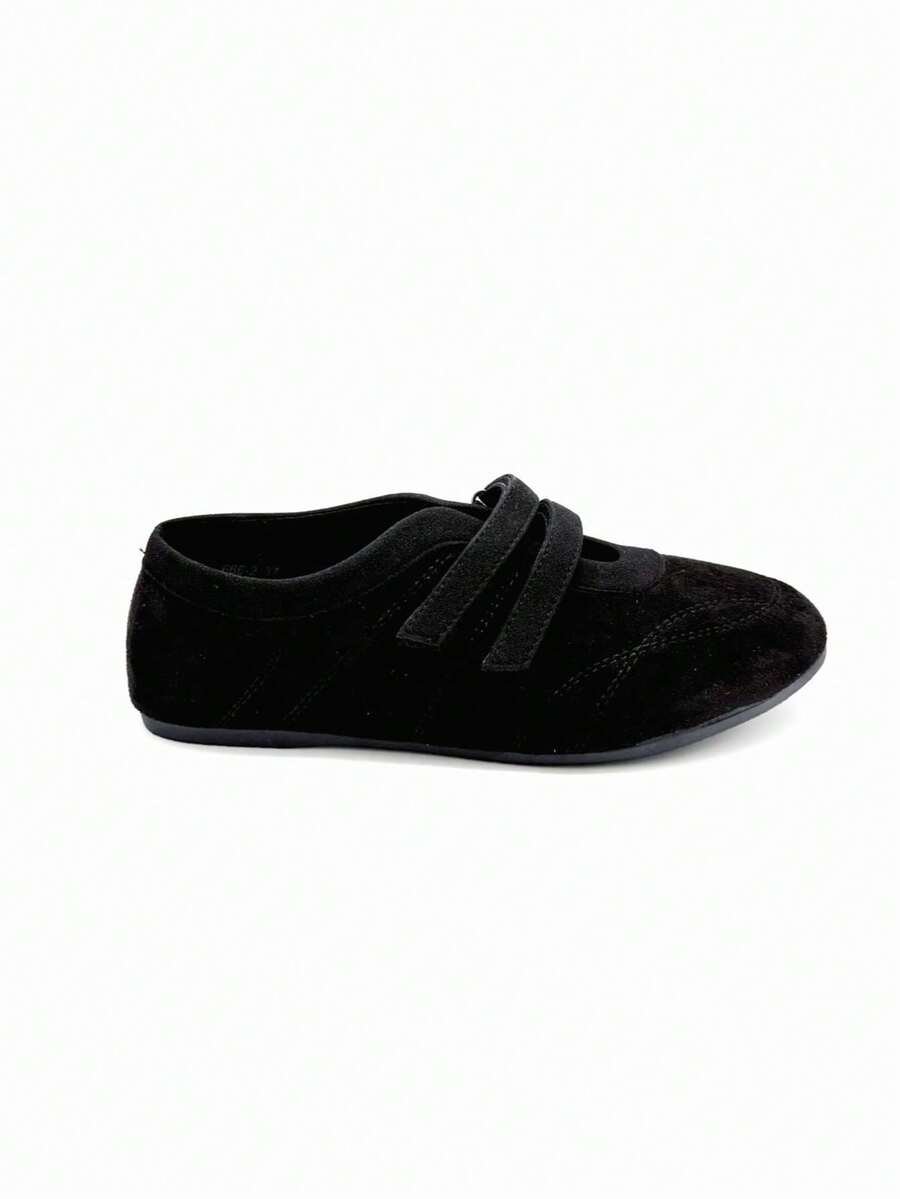 Mocassini casual comodi da donna con suola morbida e punta tonda, scarpe casual leggere e antiscivolo, resistenti per l'uso all'aperto e in ufficio - nero - Visualizzare 1
