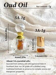 1g, Pure Natural Agarwood Essential Oil, Natural No Addition No Dilution, High Quality Aromatherapy Oil, Long Lasting Fragrance, Suitable For Skin And Hair Aromatherapy, Suitable For Various Occasions, Home Aromatherapy - Oud Oil - View 8