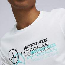 Camiseta de manga corta con cuello redondo Puma Mercedes-AMG Petronas F1 Team, nueva llegada de primavera 2026 538482-03 - Blanco - Ver 4