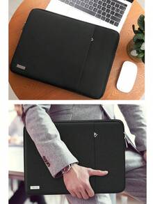 TECOOL 1pc Protective Laptop Sleeve Case Compatible With MacBook 13.5 14 15.6 16 Inch Pro Air HP Notebook And Other Brands Of Laptops Waterproof Polyester Cover With Pocket Laptop Bag