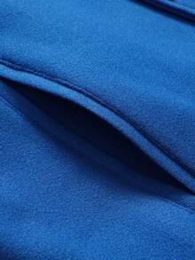 Men's Blue Baseball Jacket High End Embroidered Leather Fashionable Street Style Sportswear Casual Classic Retro Sportswear Patchwork Long Sleeved Hip-Hop Motorcycle Jacket , Fall/Winter