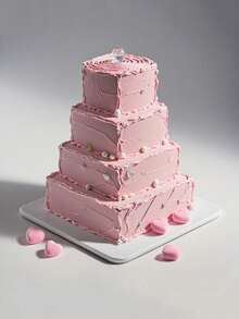 1 Stück quadratische weiße Schaumstoff Kuchenmodelle, Schaumstoff Ringe zum Dekorieren und Herstellen, Backen Präsentation, Hochzeitstorte Design, DIY Projekte leere Schaumstoff Ringe, Geburtstagstorte, Weihnachtsfeier Torte oder Trockenblumen Dekorationsarrangement, Dekorationen Skulptur Modelle Kunst Blumenarrangement und Bastelbedarf, Valentinstag, Ostern und andere Feiertags Torte Dekoration weiße Fake Torte Attrappe, Schulanfang, Weihnachten (Halloween)