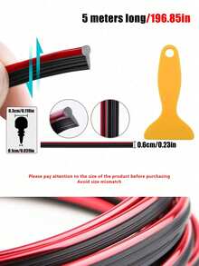 Automotive Interior Molding Strips, Automotive Trim Filling Inserts, 5 Meters, Flexible Plating, Trim Styling, Dashboard Accessories, With Installation Tools
