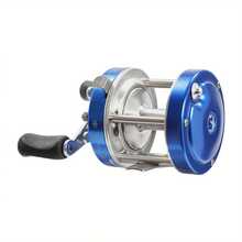 YUNRUX New Round Baitcasting Reel, Conventional Reel For Catfish, Baitcasting Fishing Reel, Reel Model: #40, Color: Blue, Hand Orientation: Left Hand CNCEST