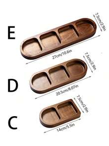 1 pièce Plateau à bijoux en bois vintage, support à parfum, organisateur de rangement pour aromathérapie et cosmétiques, plateau en bois pour bibelots, clés, desserts, accessoires photo, bac d'entrée