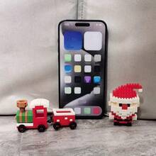 3pcs Mini Cartoon Christmas Theme Building Blocks Toys, Santa Claus, Father Christmas, Christmas Elf, Small Christmas Character Models, Desktop Decor, Christmas Gift - View 9