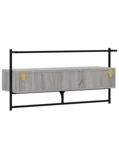 VidaXL Wand Mounted TV Cabinet 100.5x30x51 Cm Wood Grijs Sonoma Oak view 8