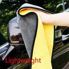 1 件 60*30 厘米超柔软洗车超细纤维毛巾 - 轻质、吸水珊瑚绒、耐刮擦、多用途，非常适合汽车美容、汽车抛光和内饰清洁。