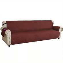 YUNRUX 4-Seater Sofa Cover Waterproof Nonslip Couch Slipcover Furniture Protector New - Red - View 4