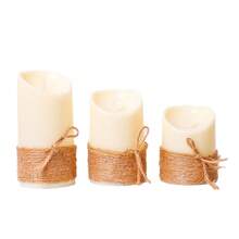Um Conjunto de Velas Eletrônicas LED Sem Chama (Baterias Não Inclusas) com Pavios Cintilantes, Velas Artificiais para Decoração, Adequadas para Natal, Dia dos Namorados, Casamentos, Aniversários e Decoração de Quarto.