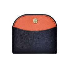 Carteira Compacta de Couro Macio Minimalista, Carteira de Moedas Pequena e Fina, Estilo Coreano com Toque de Luxo para Mulheres, Carteira de Dinheiro Mini, Carteira Pequena, Carteira Fofa, Estilo Y2K