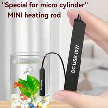 10W USB Powered Aquarium Heater, Compact & Portable, IPX8 Waterproof, Low Voltage (USB Compatible), Energy-Efficient, Suitable For Small Fish Tanks, Nano Terrariums, Terrestrial Tanks - No Battery Needed, Ideal For Home/Office, Stylish Design, Durable Structure, Waterproof Heater