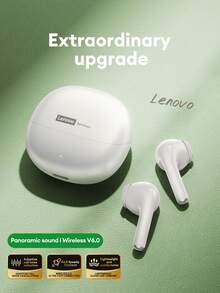 联想 LE210 蓝牙耳机，半入耳式蓝牙 6.0，游戏音乐 HiFi 高品质低延迟 ENC 降噪，智能触控，超长续航，无线耳塞，兼容智能手机、电脑、苹果设备，礼品 - 彩色 - 查看 7
