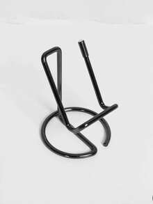 1pc Simple Desktop Phone Holder, Metal Iron Alloy Material Phone Stand, Suitable For Living Room, Bedroom, Office Desk, Study Room, Etc. Back To School