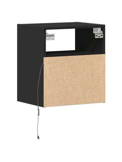 VidaXL TV Wand Units LED Lighting, stuks 41x31x45 Cm, Zwart view 8