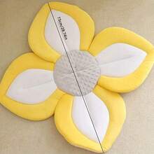 Infant Bath Mat, Baby Shower Flower Printed Non-Slip Bath Pad, Sunflower Decorative Sink Mat