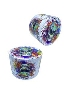 1pc Grinder, Creative Pattern 2. 5 Inch 4-Layer Zinc Alloy Grinder, Metal Grinder, Spice Grinder, Grinding Machine, Herb Grinder, Spice Crusher, Grinder ,Kitchen Supplies, Christmas Gifts, Halloween Gifts, Halloween Decoration Kitchen Supplies, Christmas Gifts, Halloween Gifts, Halloween Decoration - Multicolor - View 9