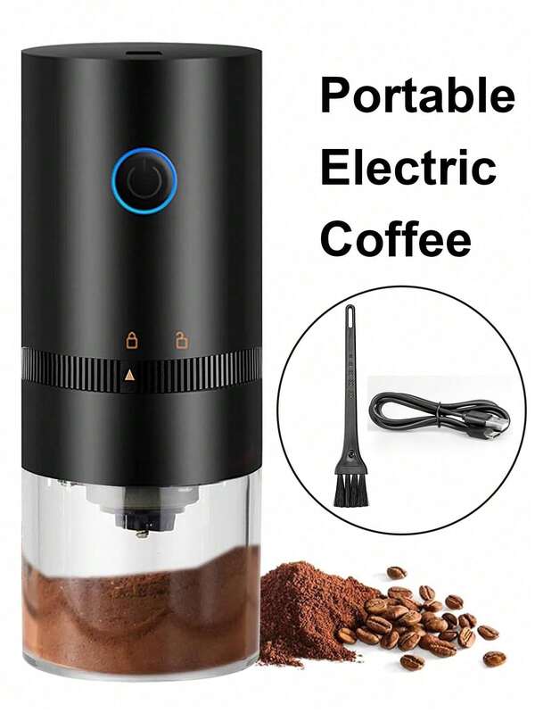 RAF Mini elektrischer Kaffeemühle, tragbar, USB aufladbar | Reiseessentiell | Leise Espresso-Mahlung | Edelstahlklingen | Kompakt für Camping | Social-Media-bekannter Kaffee-Gadget