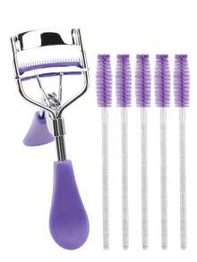 6pcs Eye Makeup Tool Set - 5pcs Disposable Natural Curl Eyelash Curler + 1pc Whole Eyelash Curler - Multicolor - View 12
